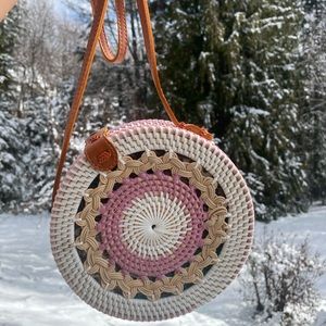 Rattan Round Bag